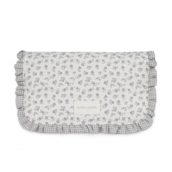 Muda Fralda da Pasito a Pasito "Little Bloom Flowers Grey"