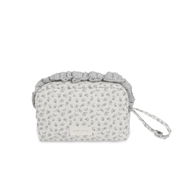 Necessaire da Pasito a Pasito "Little Bloom Flowers Grey"