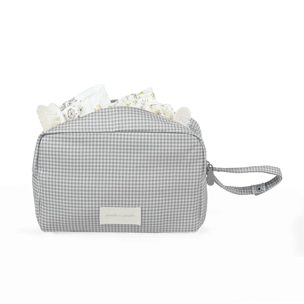 Necessaire da Pasito a Pasito "Little Bloom Vichy Grey"