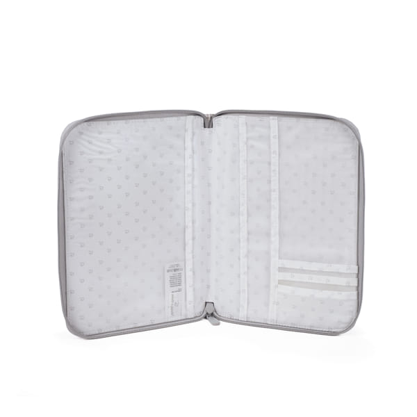 Porta-documentos da Pasito a Pasito “Little Bloom Vichy Grey"