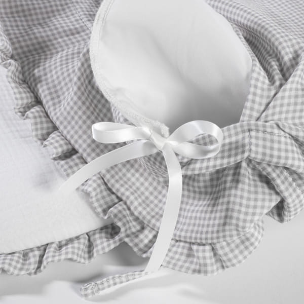 Saco de dormir da Pasito a Pasito "Little Bloom Vichy Grey"