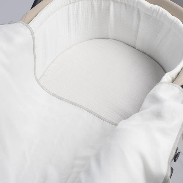 Conjunto 2 Musselinas 70 x 70 cm da Pasito a Pasito " Little Bloom Vichy Grey"