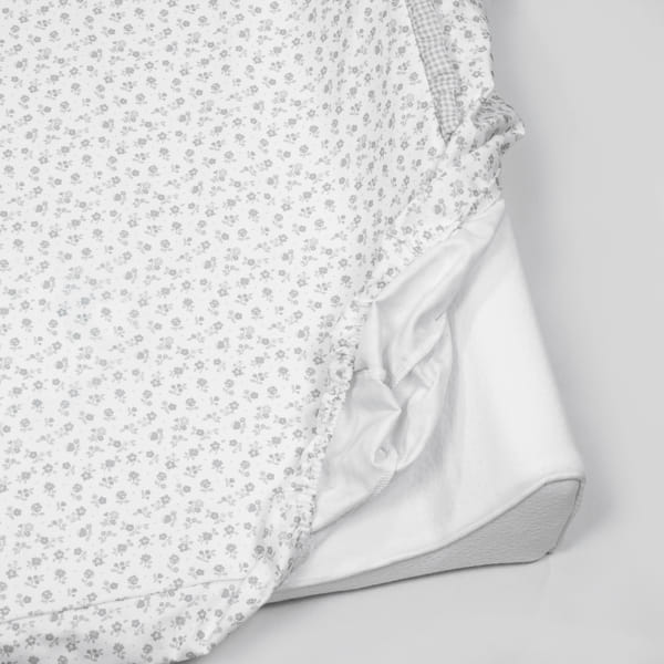 Trocador de fraldas da Pasito a Pasito "Little Bloom Flowers Grey"