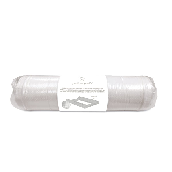 Trocador de fraldas da Pasito a Pasito "Little Bloom Vichy Grey"