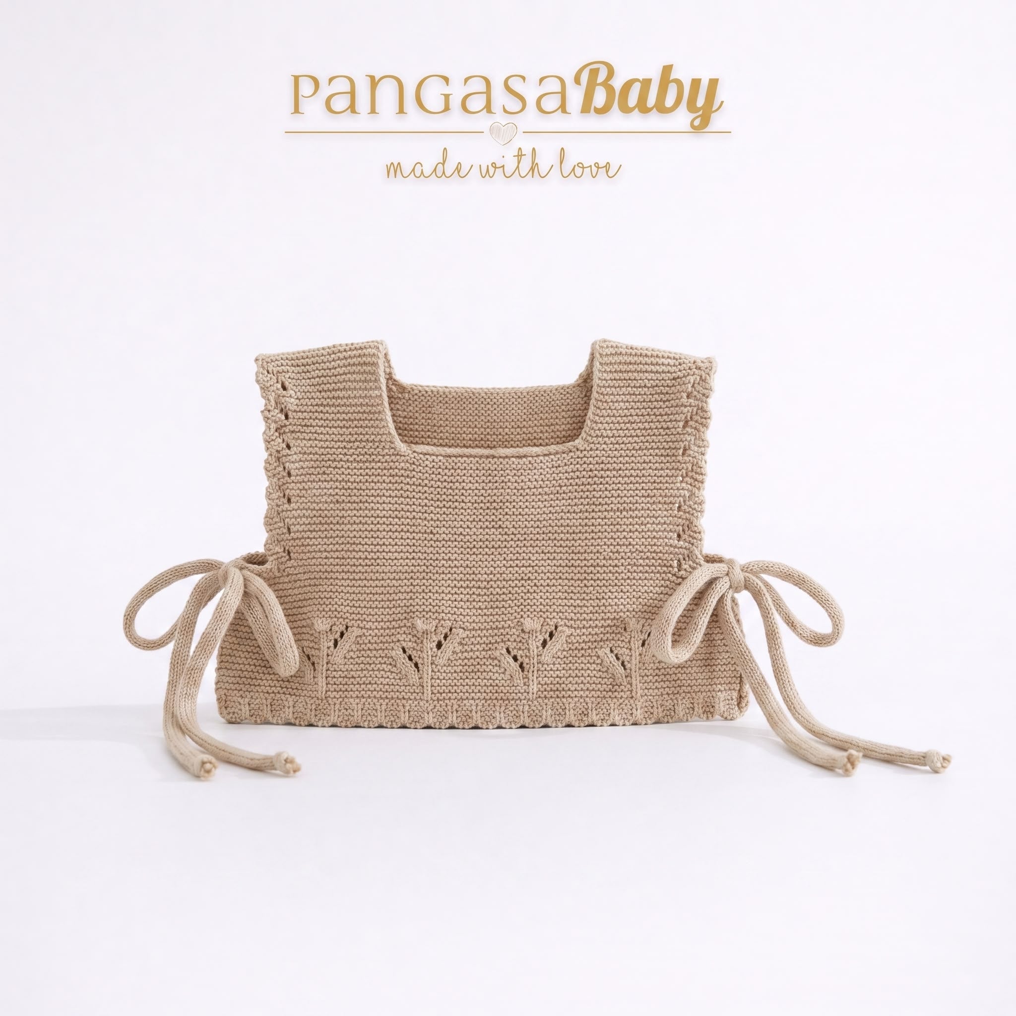 Colete de malha camel da Pangasa " Sand"