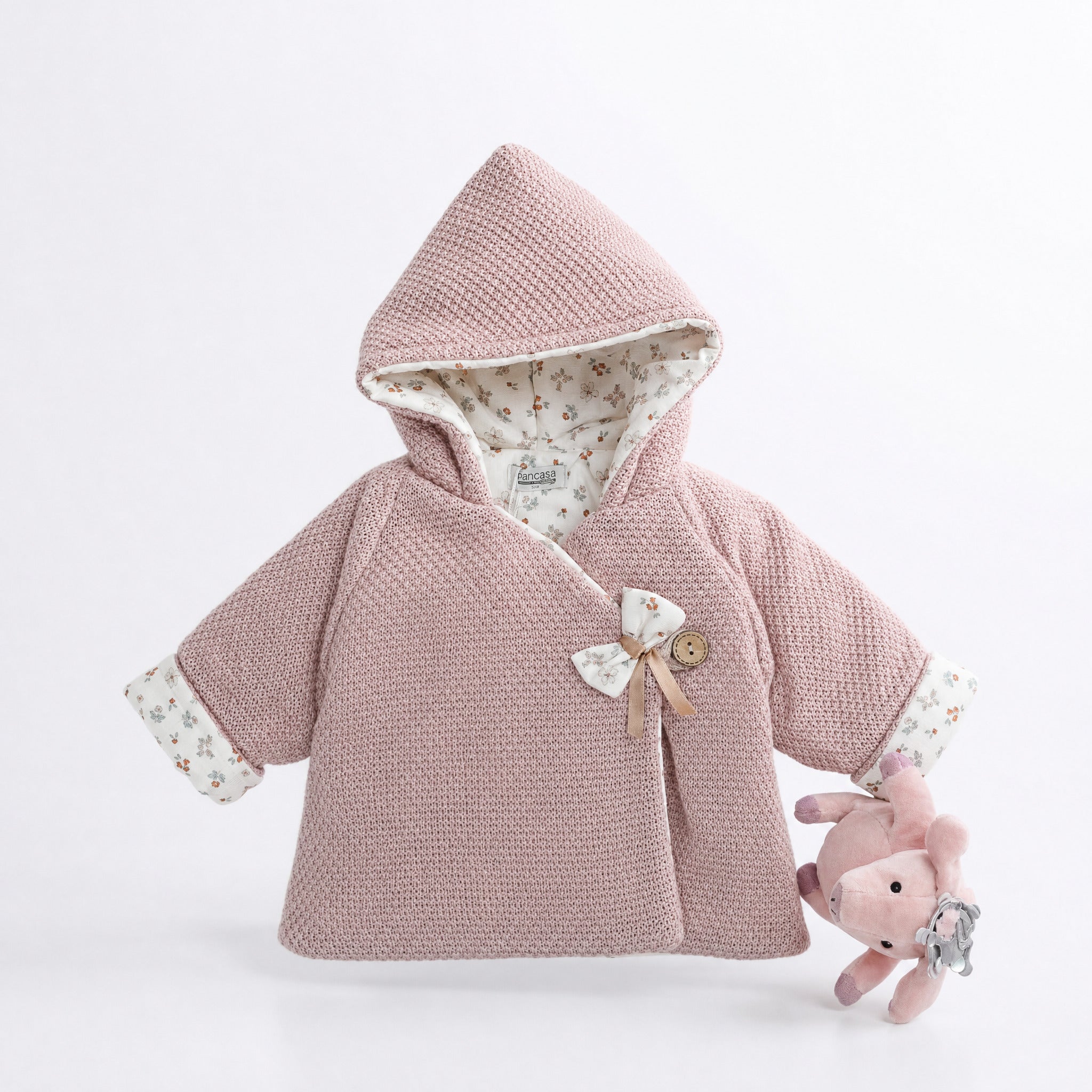 Abrigo acolchoado rosa vintage da Pangasa "Vintage"