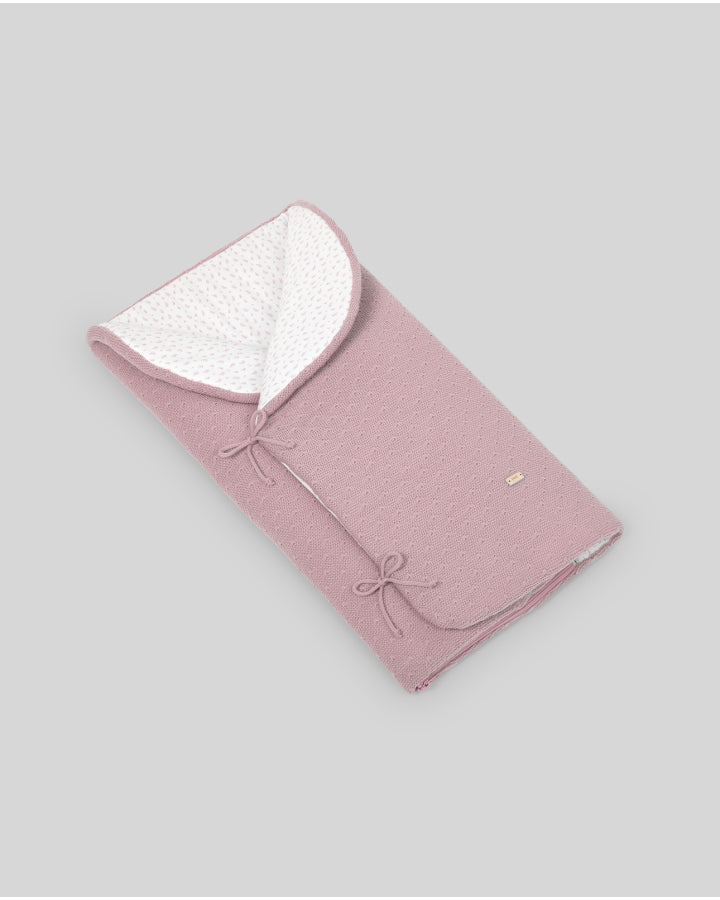 Saco de dormir rosa da Paz Rodriguez "Feito"