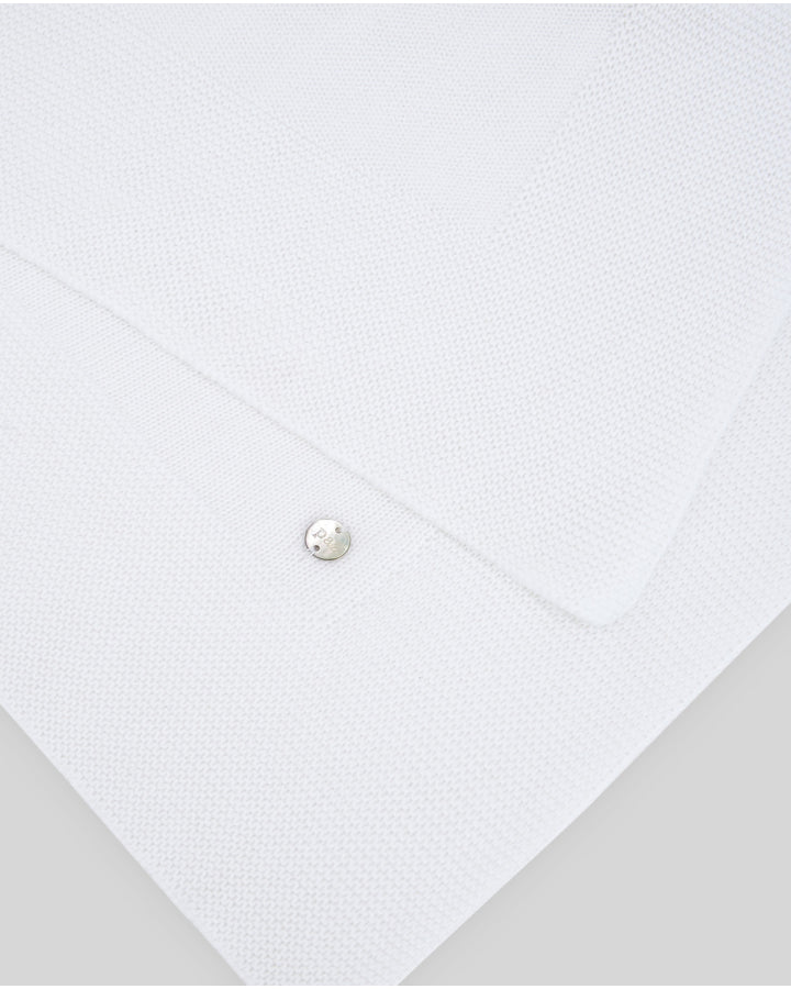 Manta em malha branca da Paz Rodriguez "Essencial"