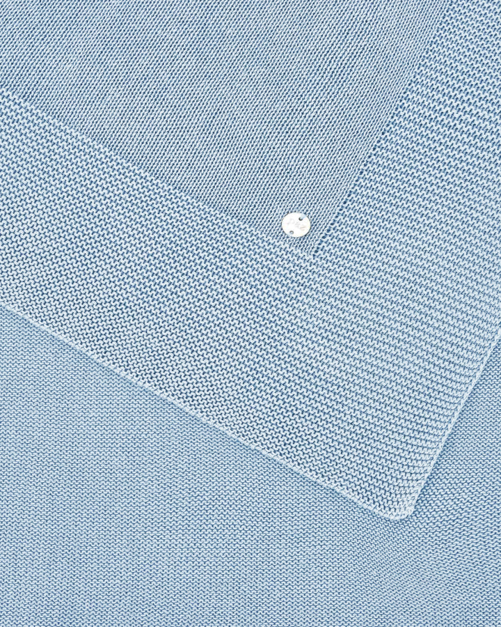 Manta em malha azul da Paz Rodriguez "Essencial"