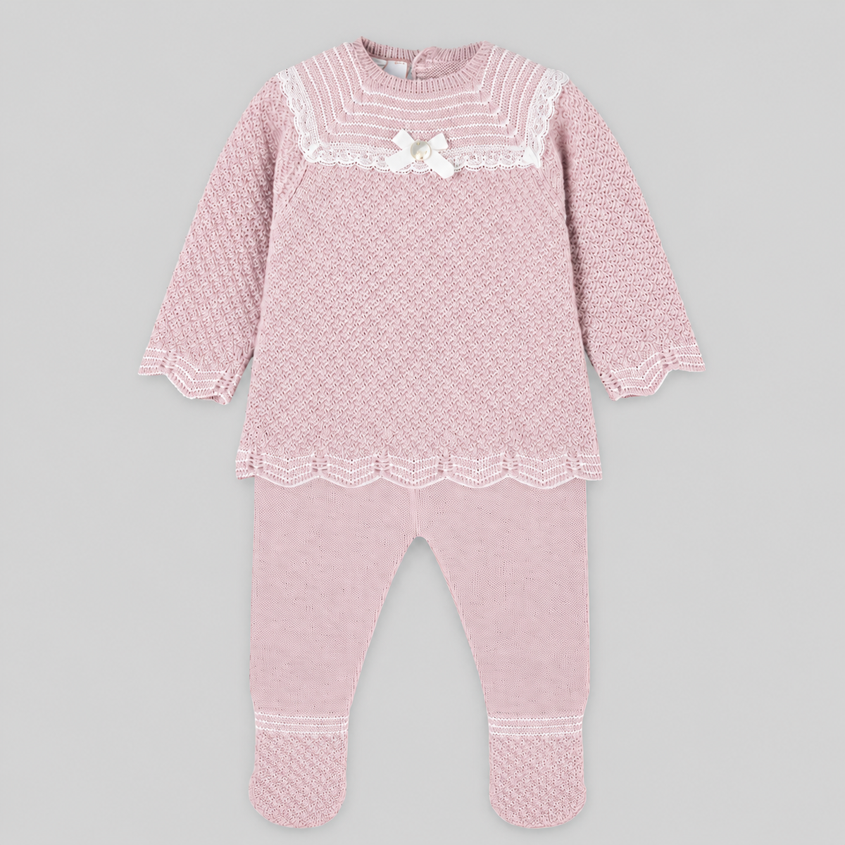 Conjunto recém nascido menina rosa da Paz Rodriguez "Leira"