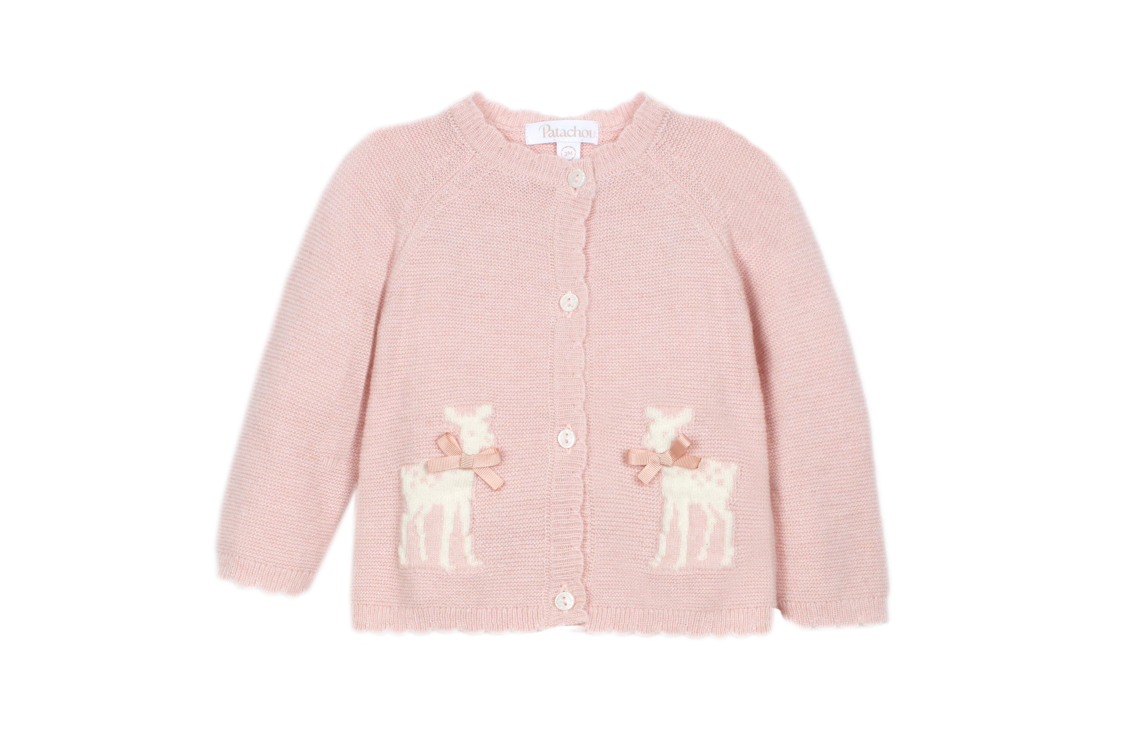 Conjunto casaco e calça rosa de malha da Patachou "Sweet pink"