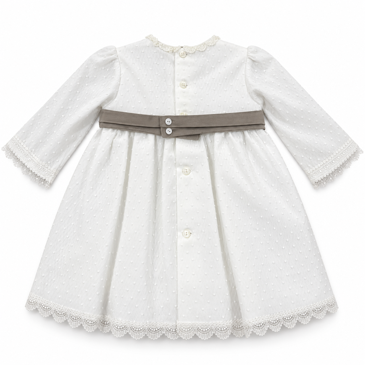 Vestido tule com faixa veludo de cerimónia da Niseret