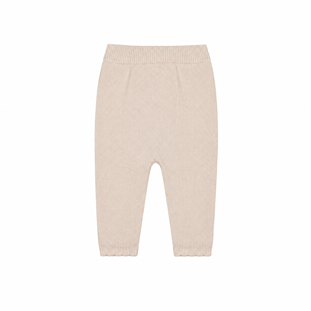 Conjunto casaco e calça bege de malha da Patachou "Beige"