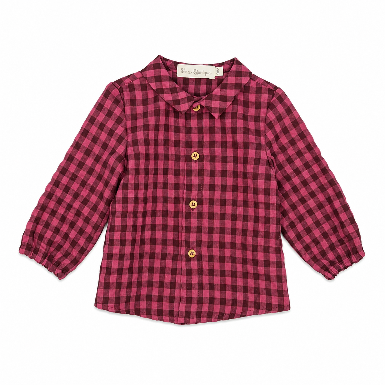Conjunto camisa xadrez e calça bege menino da Fina Ejerique