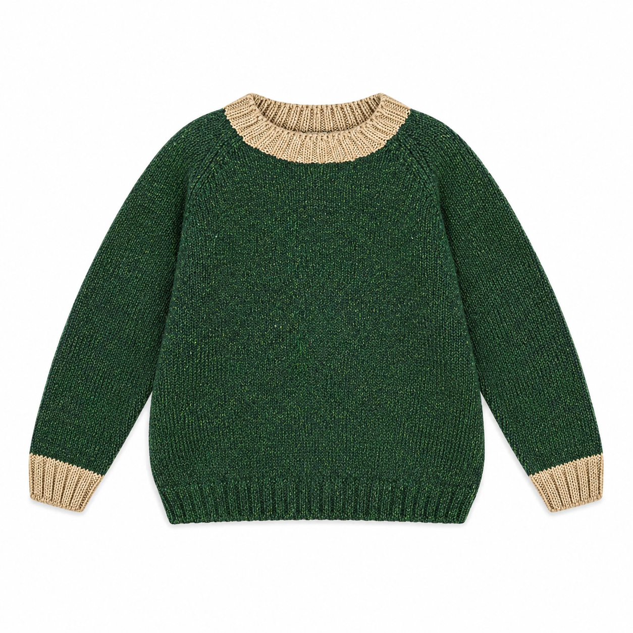 Camisola em malha verde de menino da Fina Ejerique