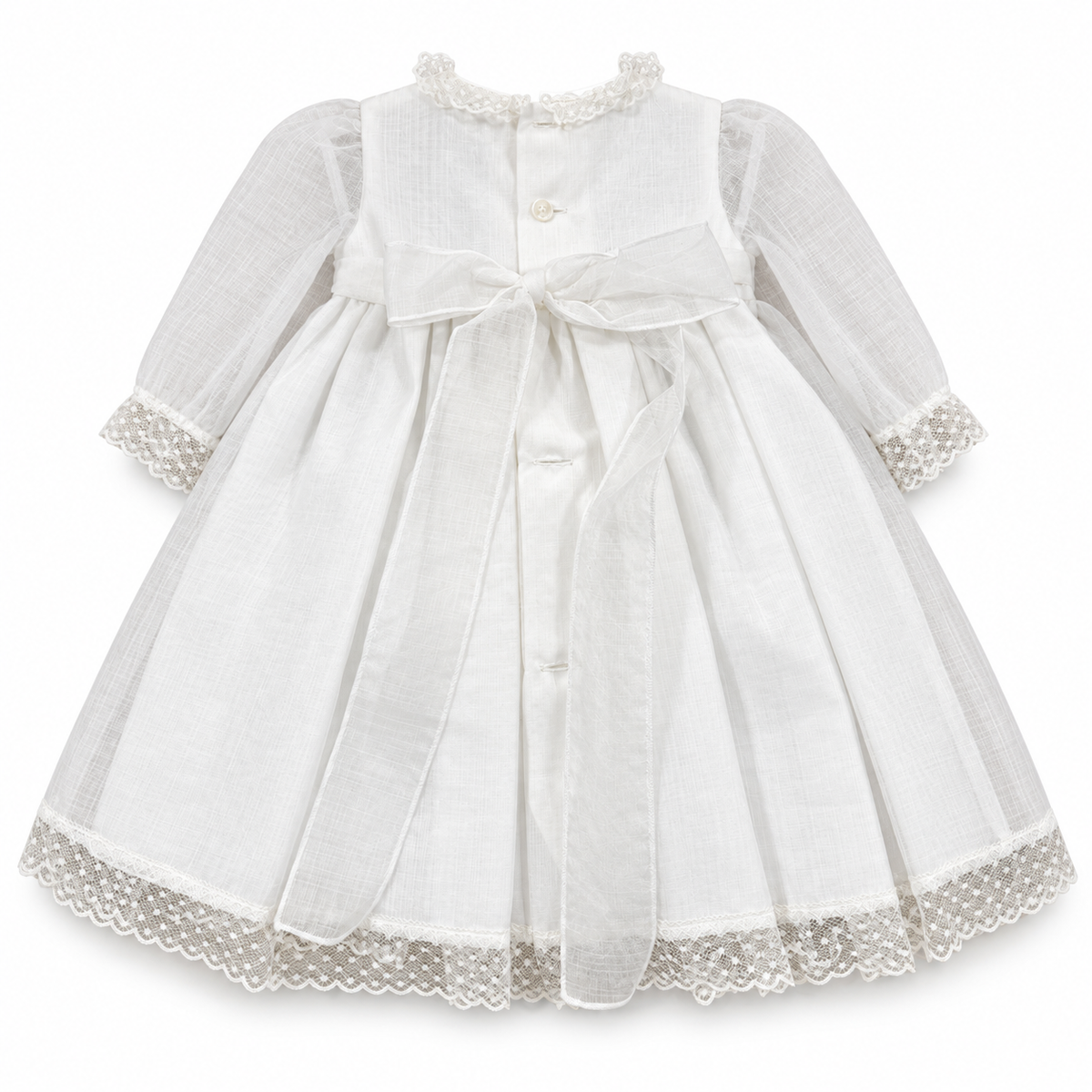 Vestido com favos de mel para cerimónia da Niseret
