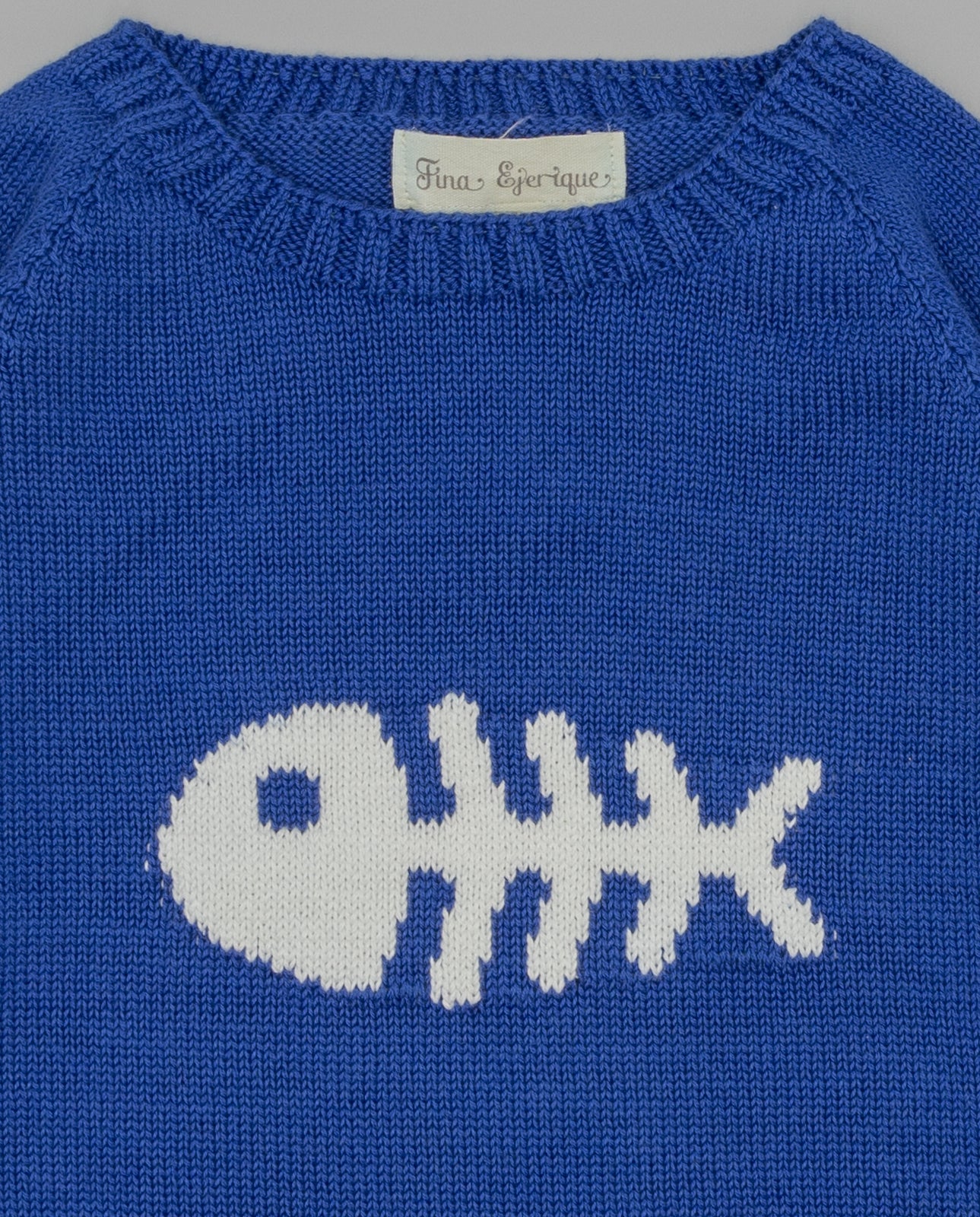 Camisola em malha azul marinho da Fina Ejerique "NAVY"