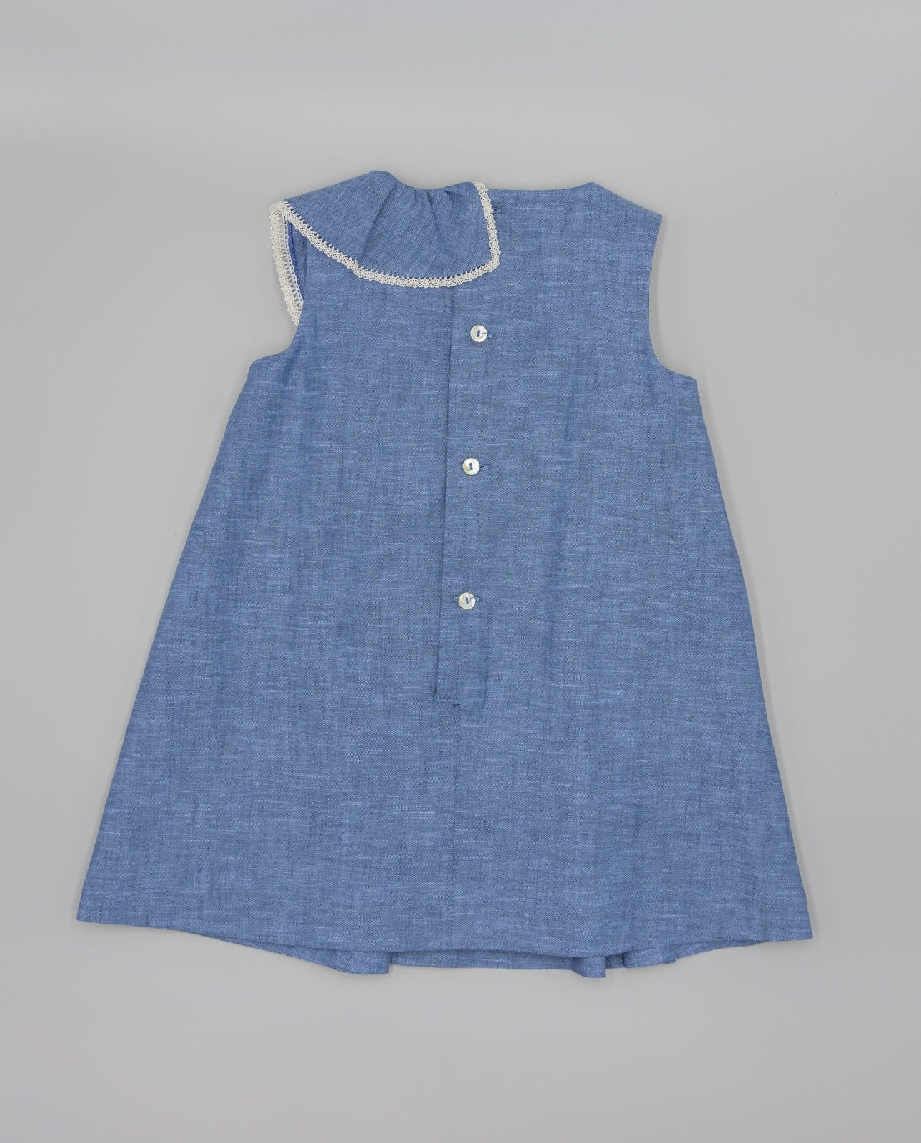 Vestido de chama azul para menina da Fina Ejerique "NAVY"