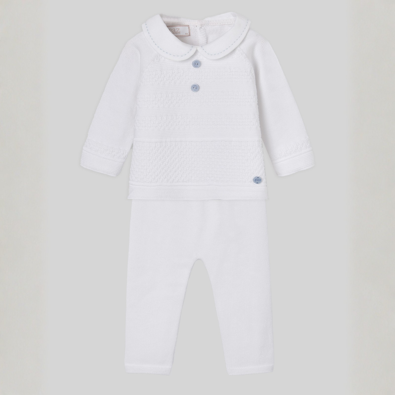 Conjunto recém nascido branco da Paz Rodriguez "Espuma"