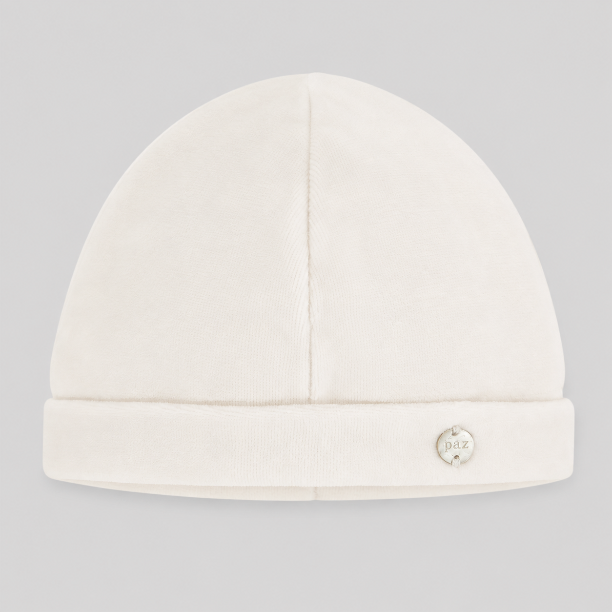 Gorro laminado pérola da Paz Rodriguez "Ternura"