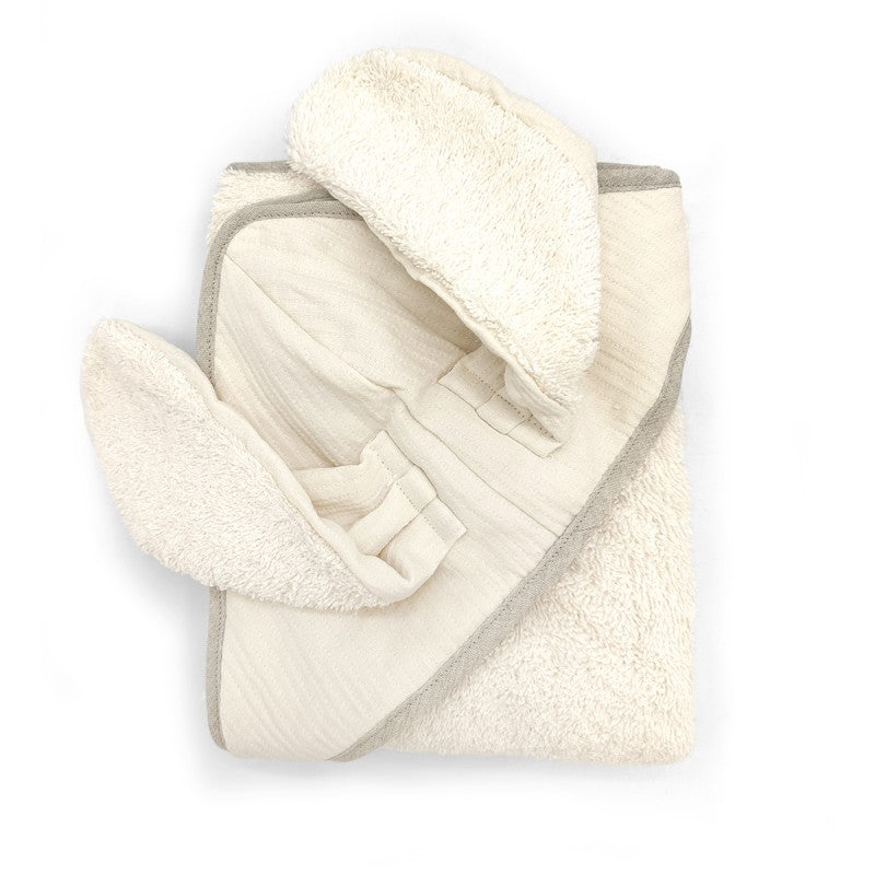 Capa de banho da Babyshower "Bunny Feel Ivory"