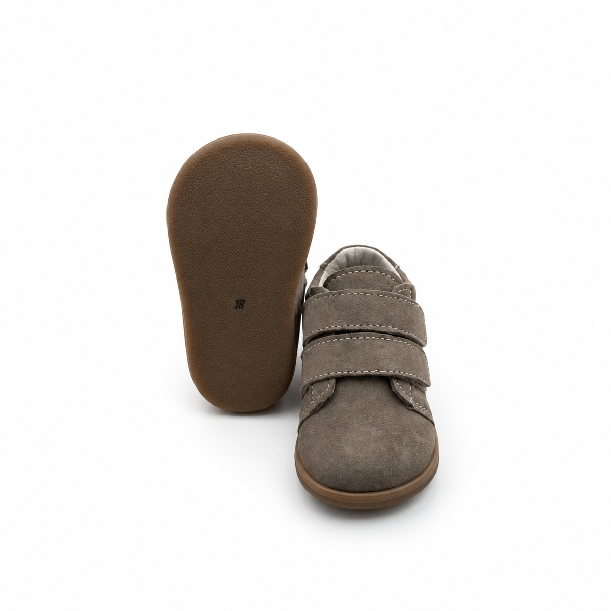 Sapatos barefoot camurça com velcro da Mania do Pé