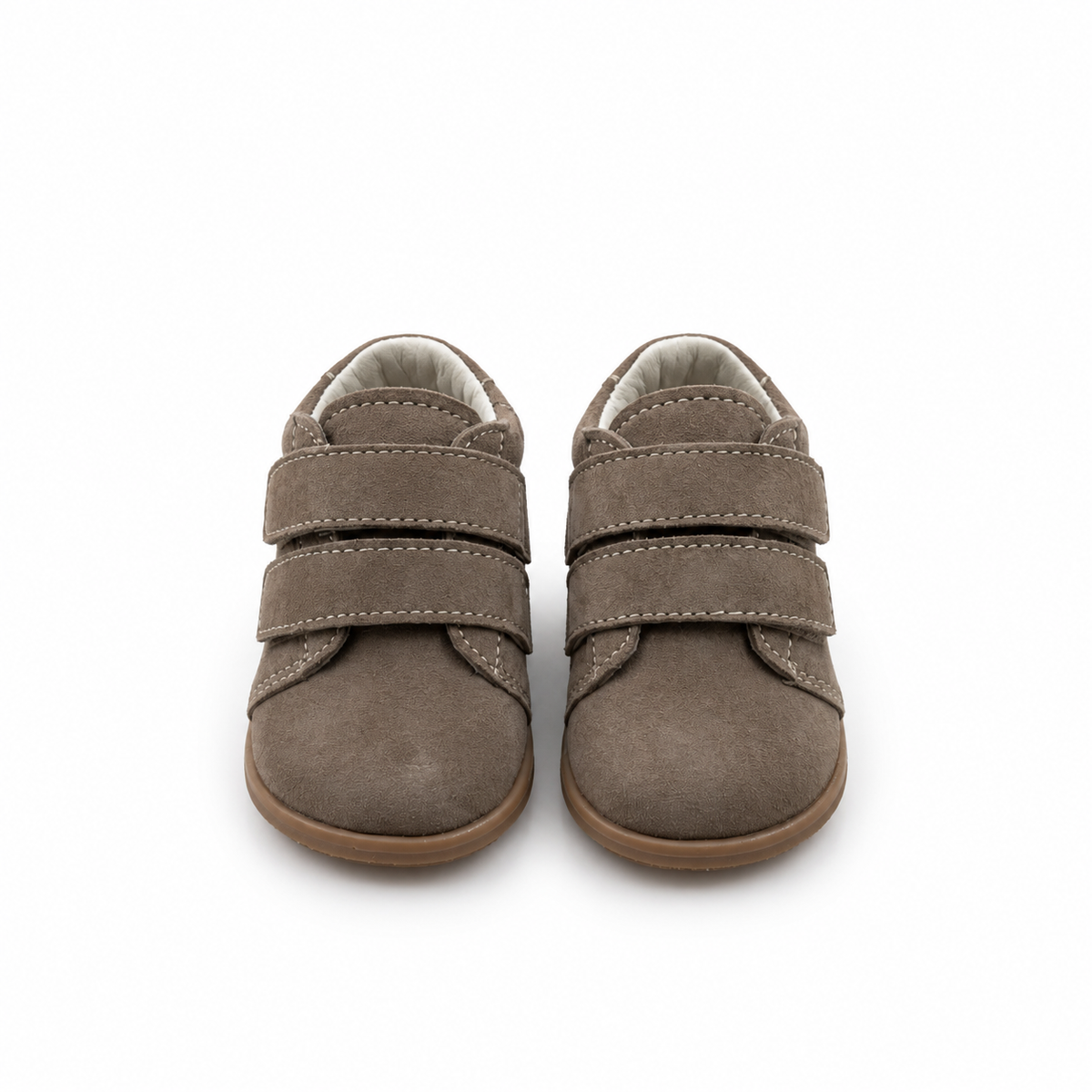 Sapatos barefoot camurça com velcro da Mania do Pé