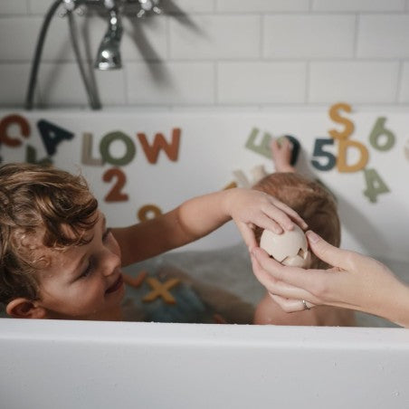 Brinquedos banho dinossauros 4 unidades da Mushie