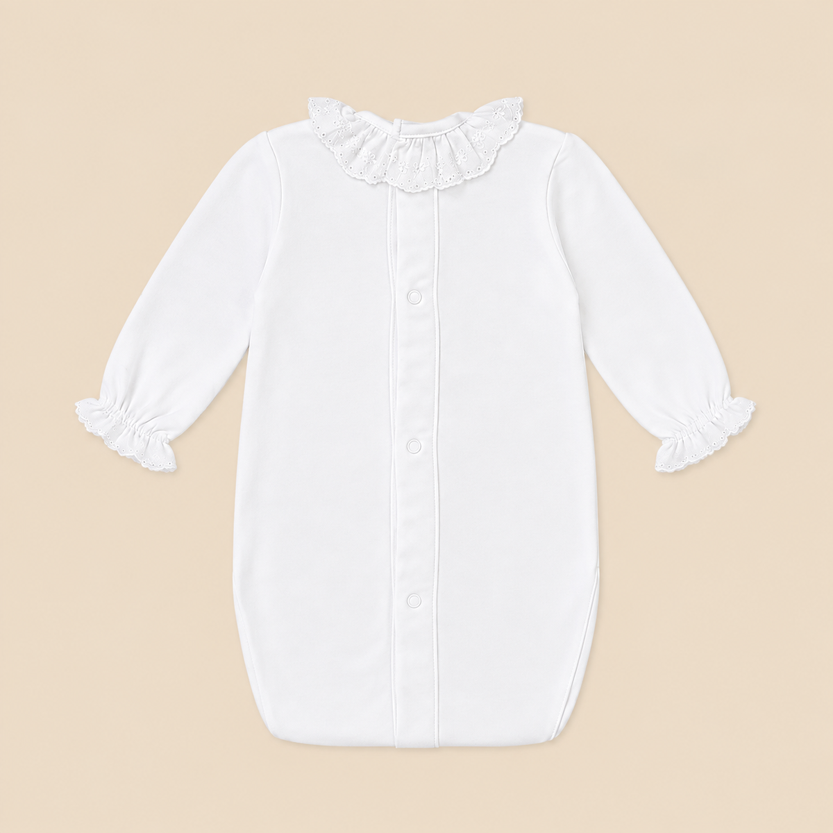 Body branco bordado inglês da The Baby Concept