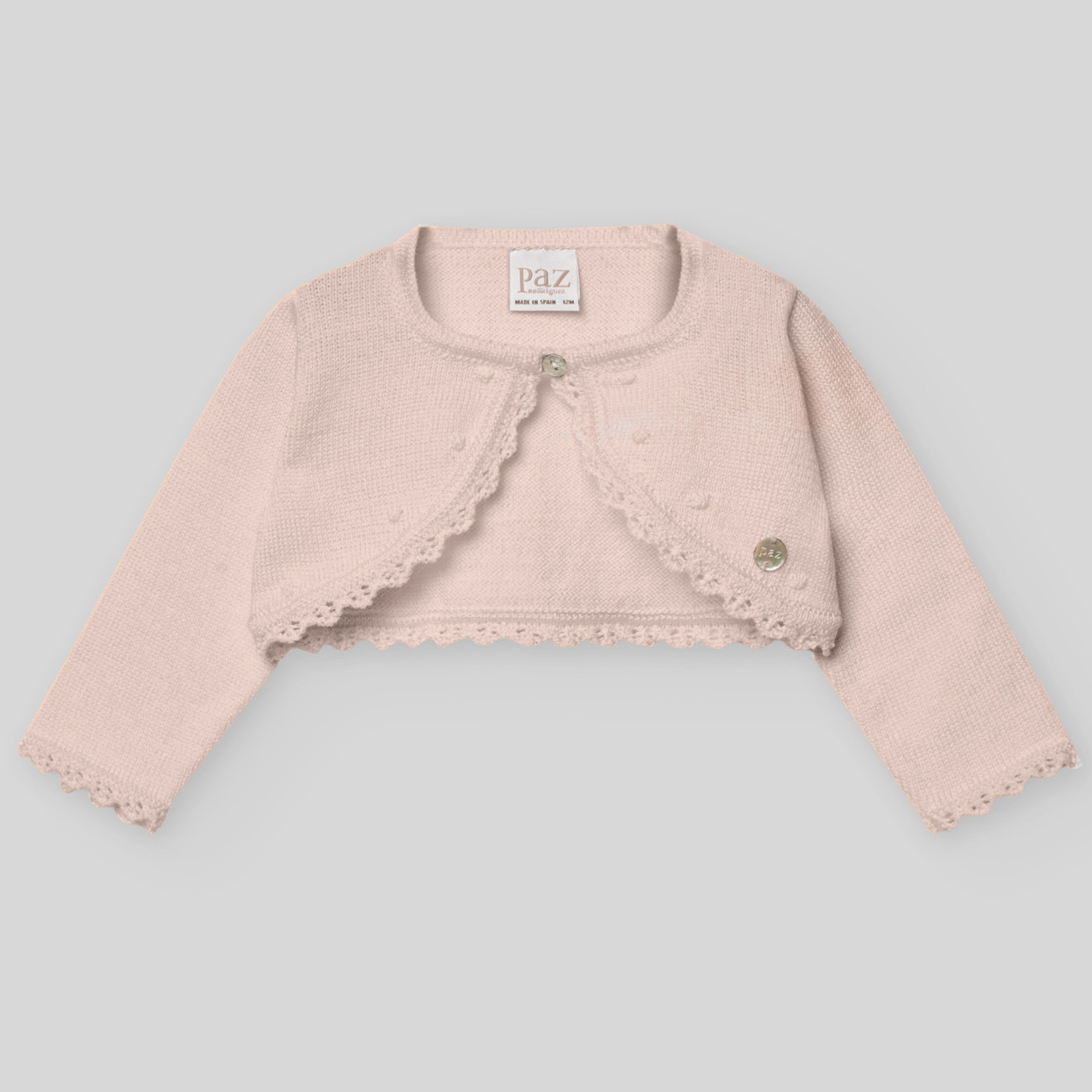 Bolero cerimónia rosa da Paz Rodriguez "Cerimónia"