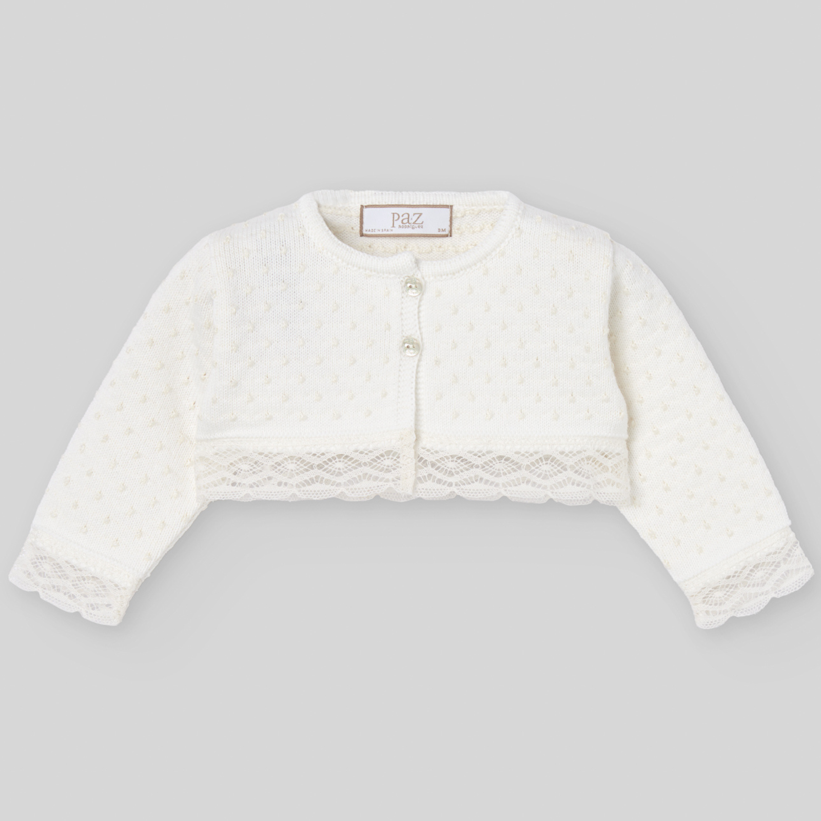 Bolero em malha pérola cerimónia da Paz Rodriguez "Paz"