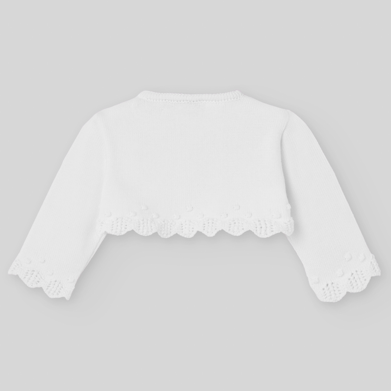 Bolero em malha branco da Paz Rodriguez "Espuma"