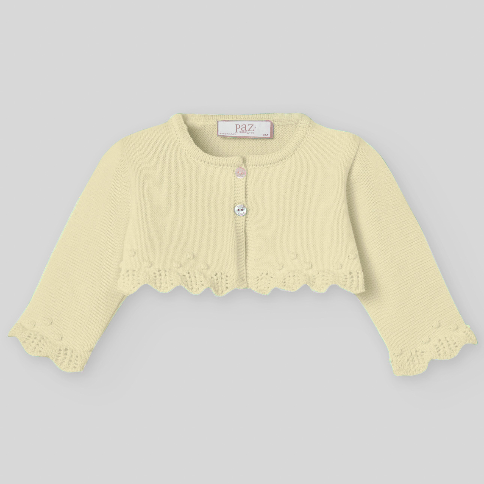 Bolero em malha amarelo da Paz Rodriguez "Albor"