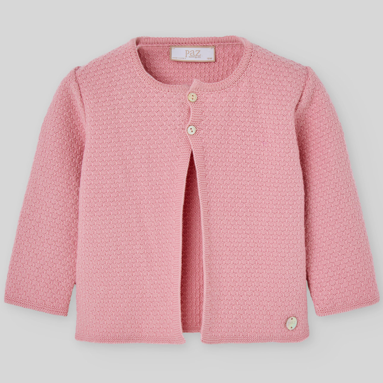 Casaco malha rosa da Paz Rodriguez "Frutitas"