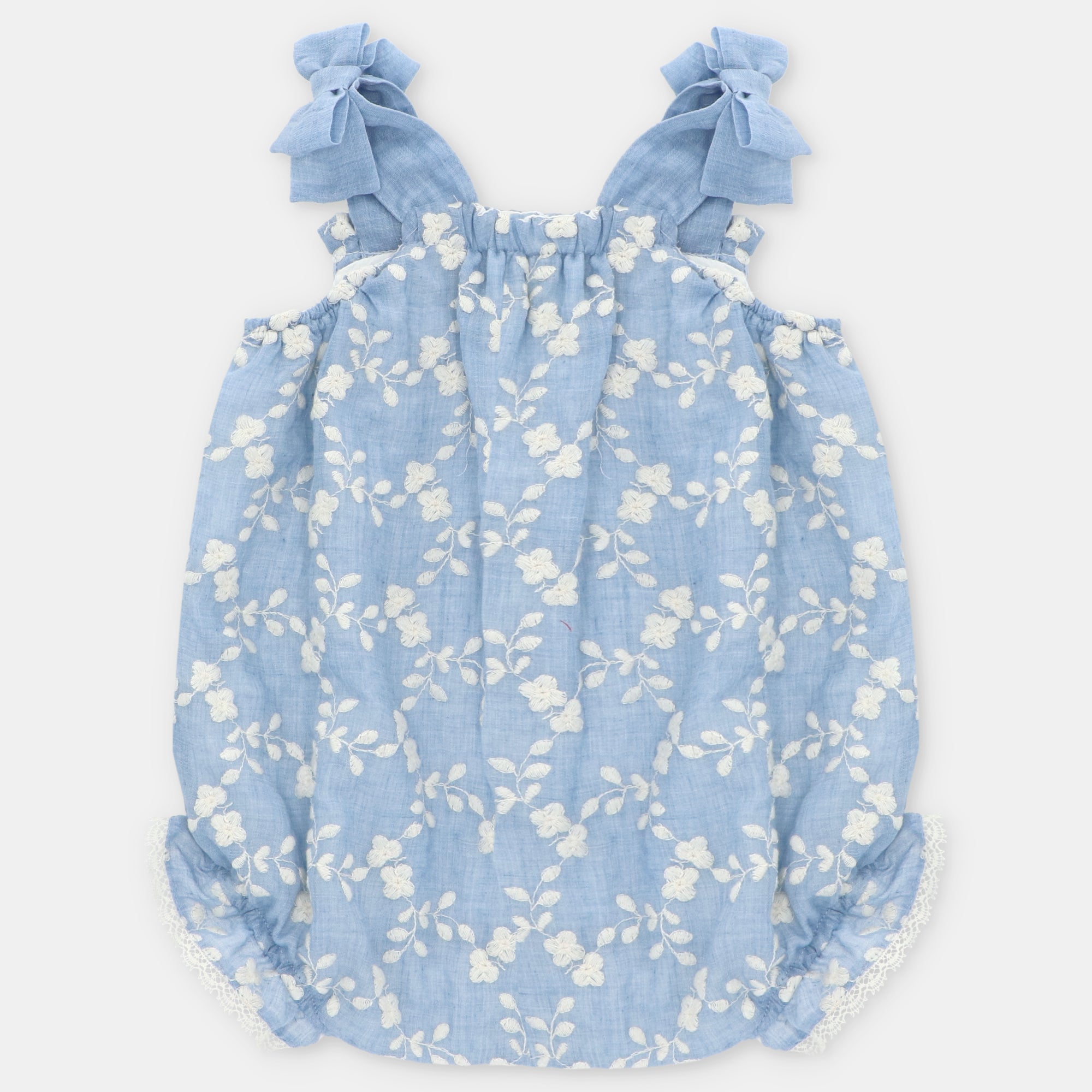 Fofo azul com bordado para bebe menina da Martín Aranda "Surrey"