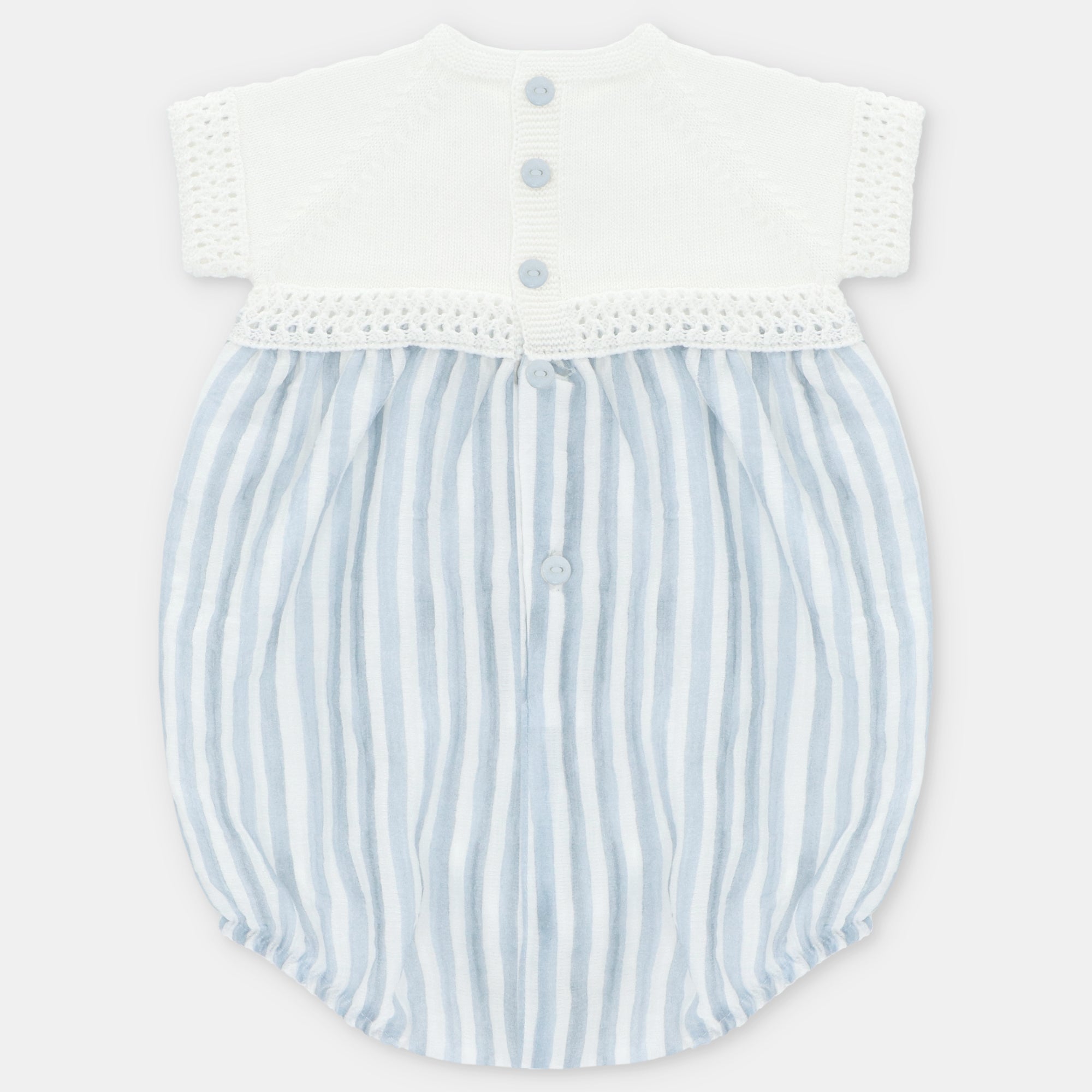 Fofo combinado com riscas azuis para bebe da Martín Aranda "Surrey"