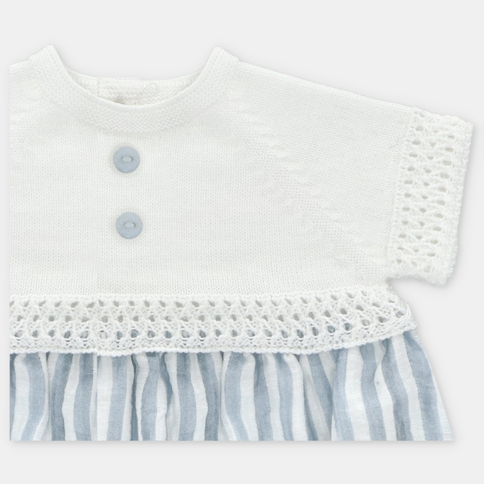 Fofo combinado com riscas azuis para bebe da Martín Aranda "Surrey"