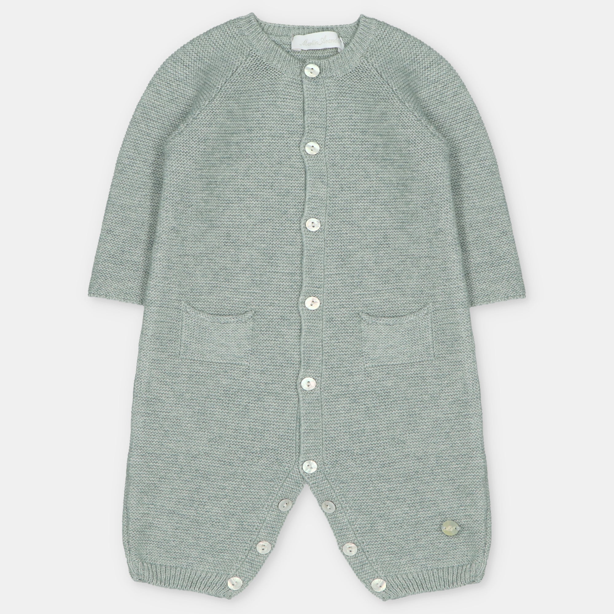Babygrow de malha verde da Martín Aranda "Pravia"