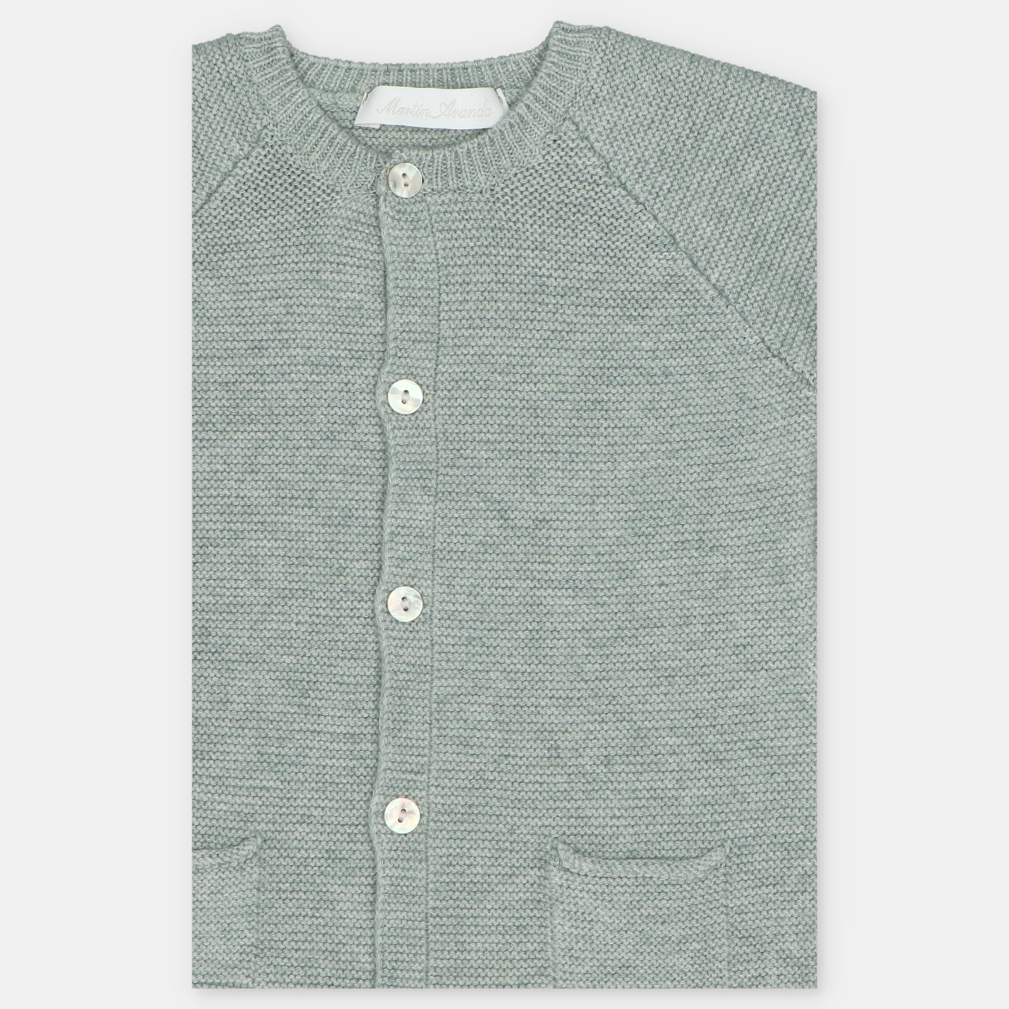 Babygrow de malha verde da Martín Aranda "Pravia"