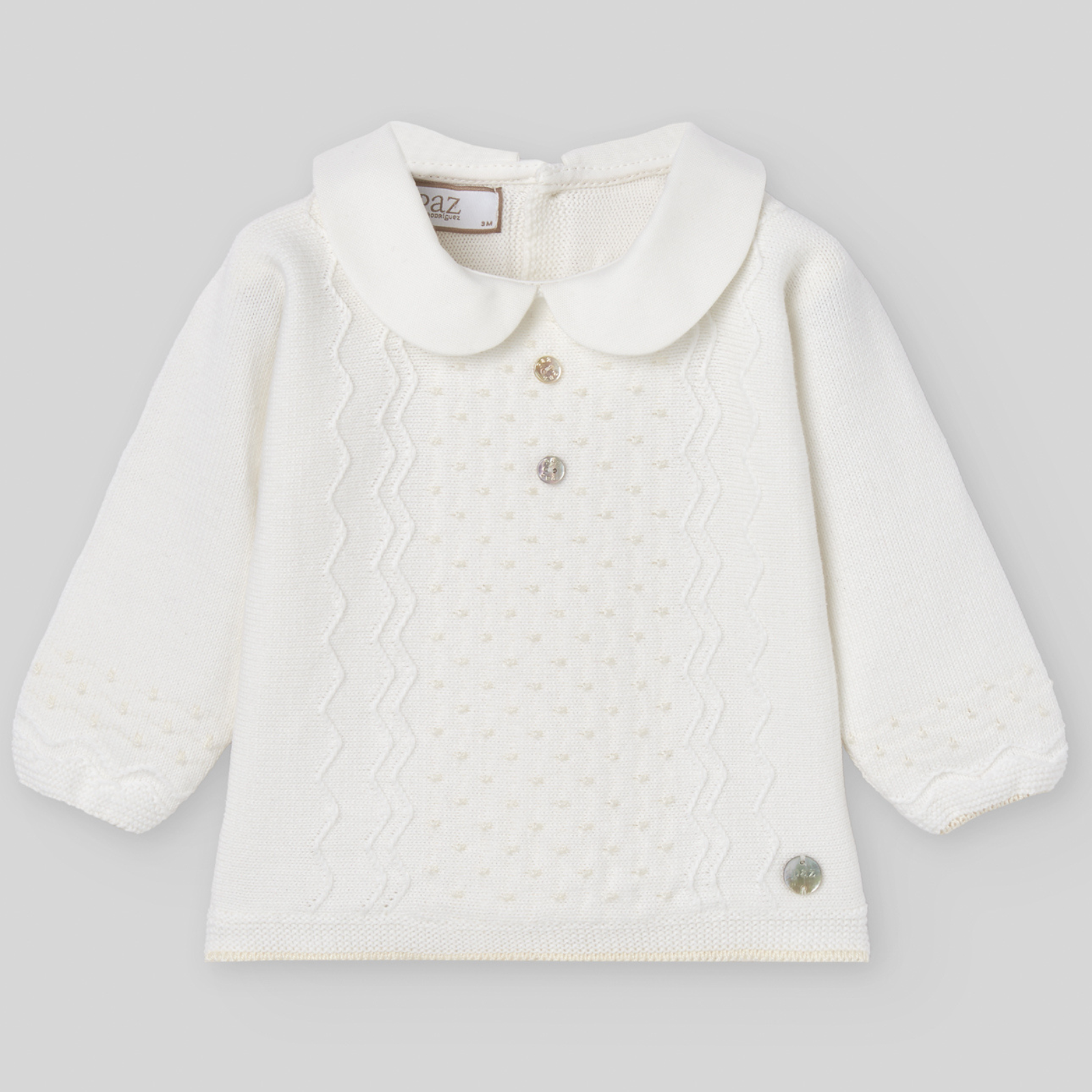 Conjunto recém nascido menino pérola da Paz Rodriguez "Paz"