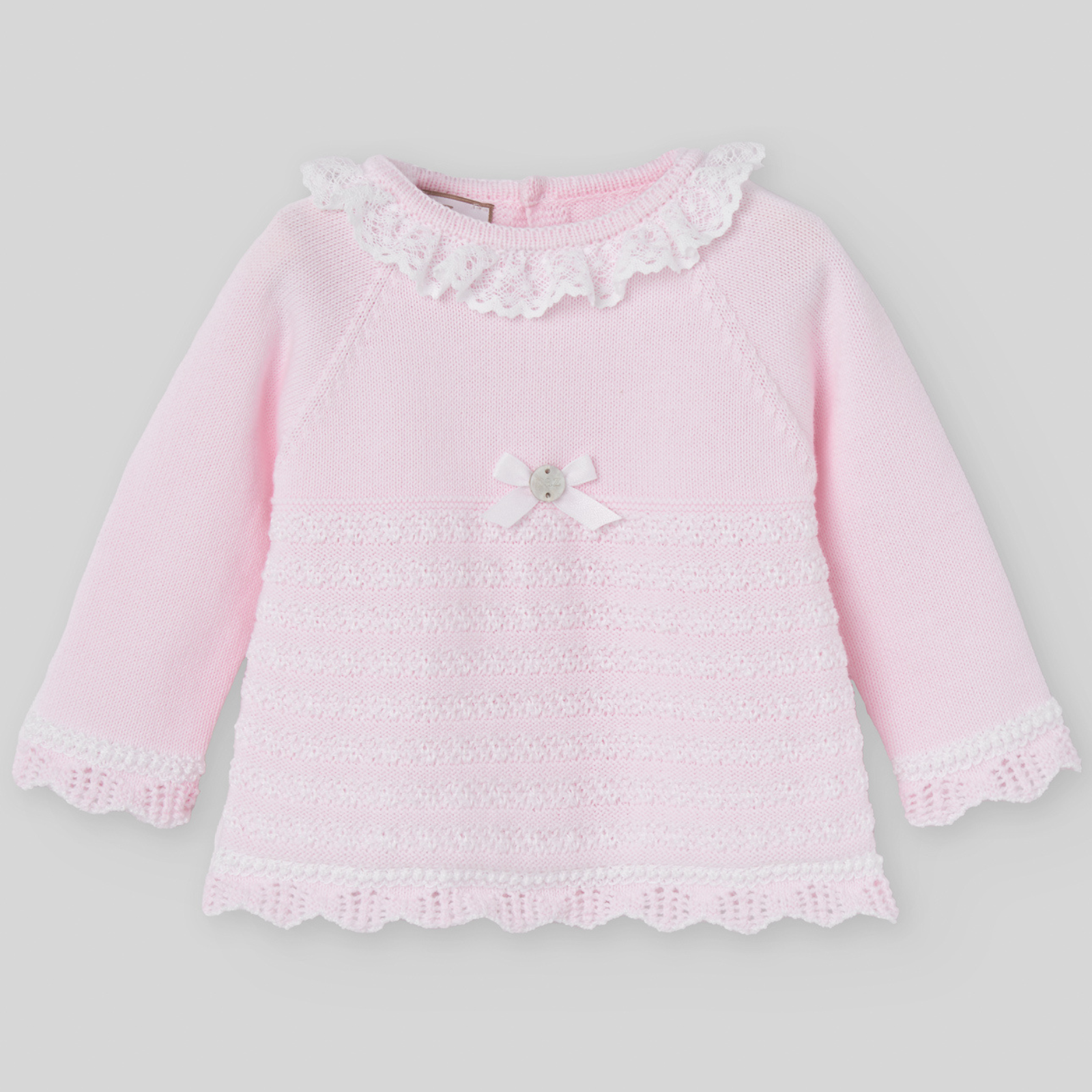 Conjunto recém nascido menina rosa da Paz Rodriguez "Alaia"