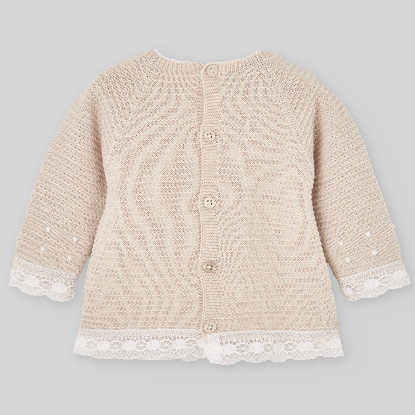 Conjunto recém nascido bege da Paz Rodriguez "Nectar"