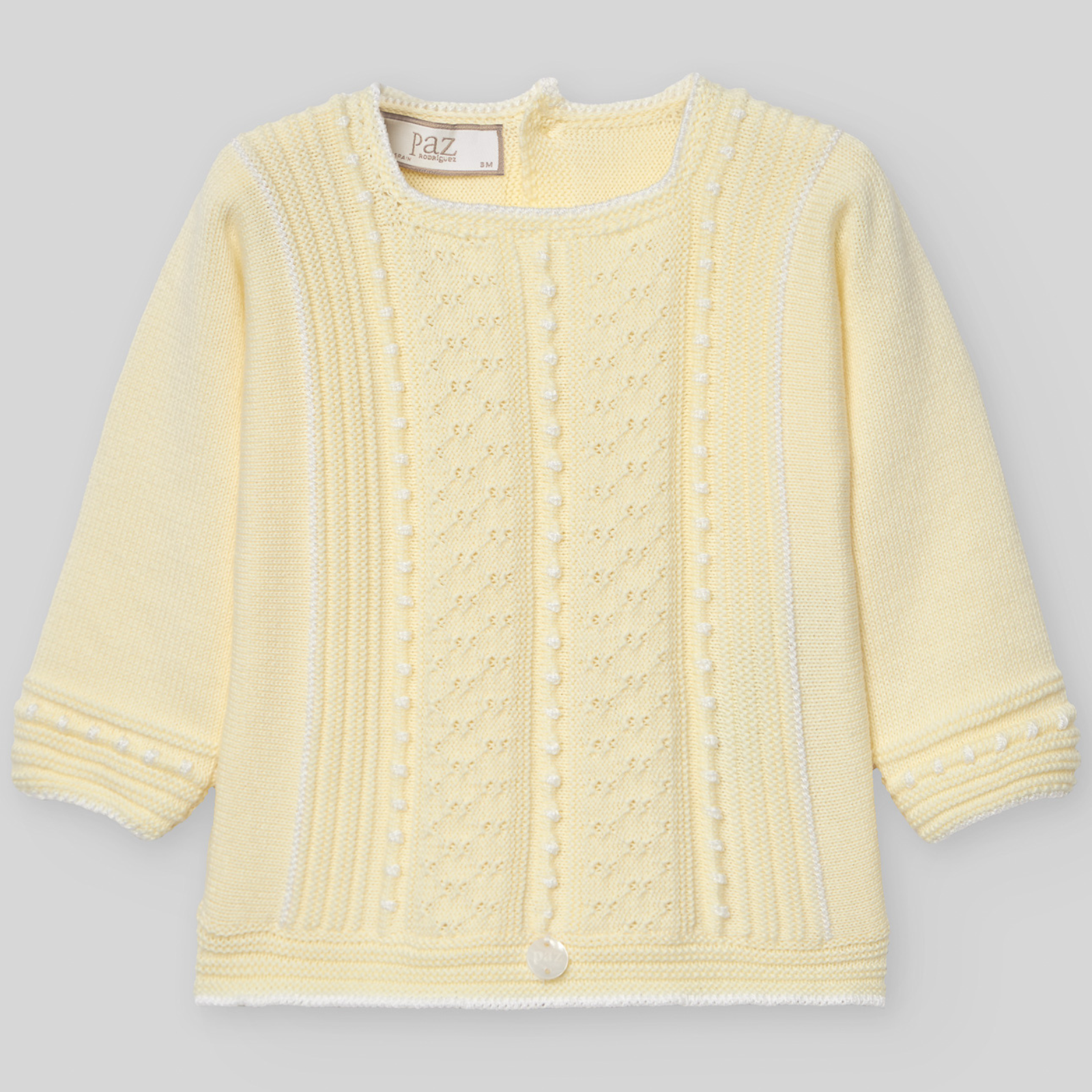Conjunto recém nascido menino amarelo da Paz Rodriguez "Albor"