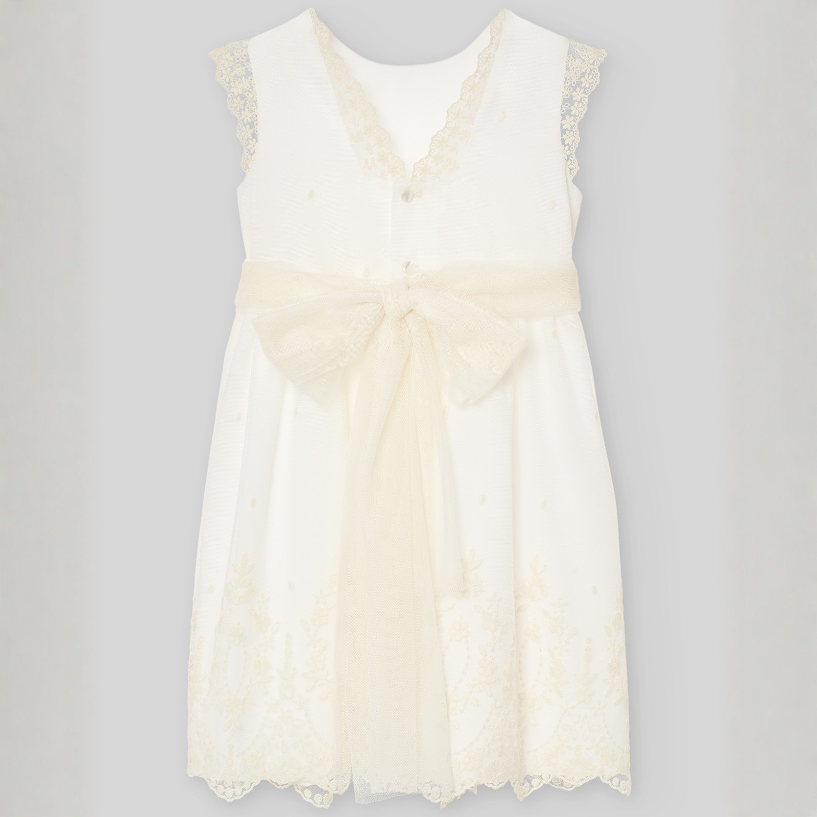 Vestido de cerimonia em tom pérola da Paz Rodriguez "Cerimónia"