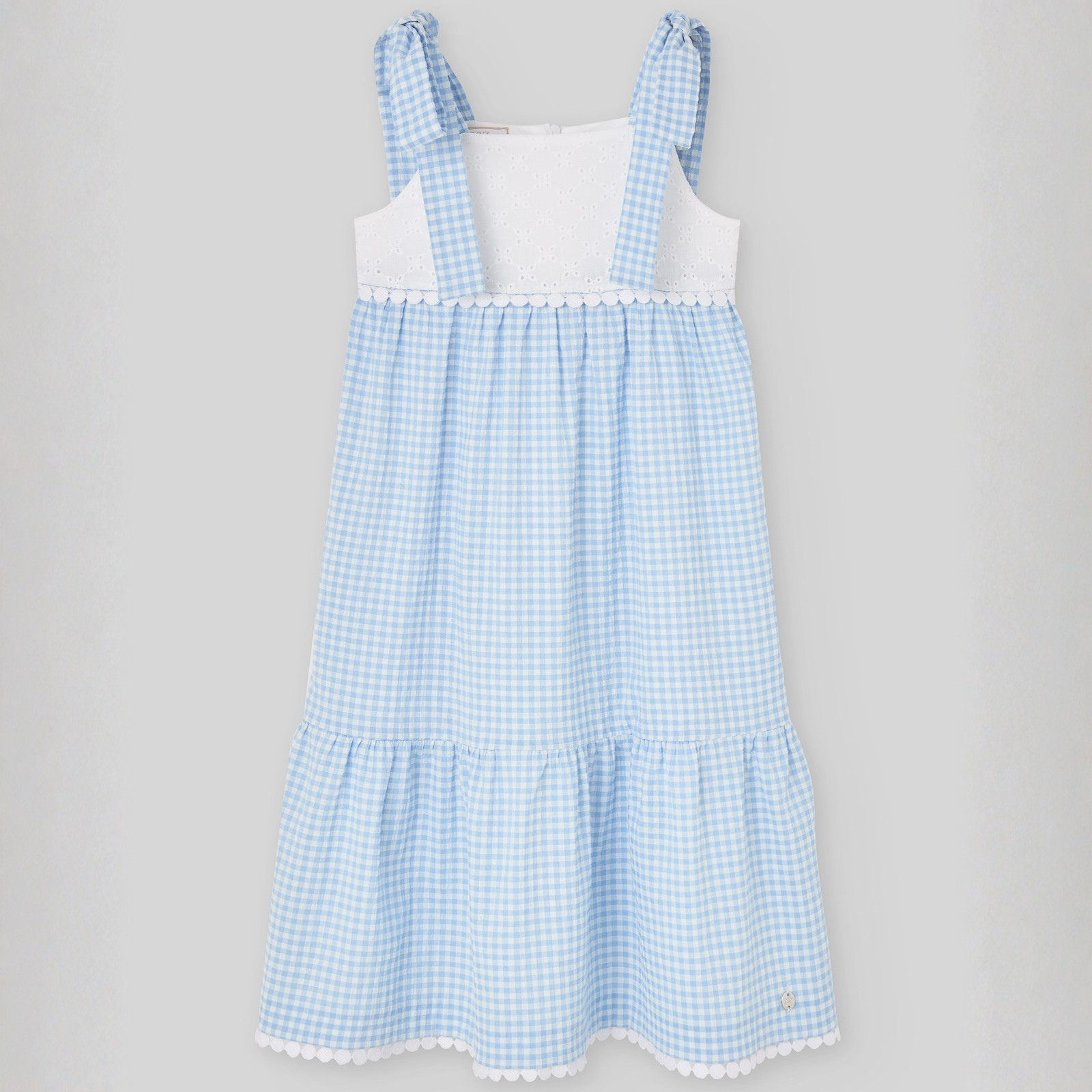 Vestido vichy azul da Paz Rodriguez "Anade"