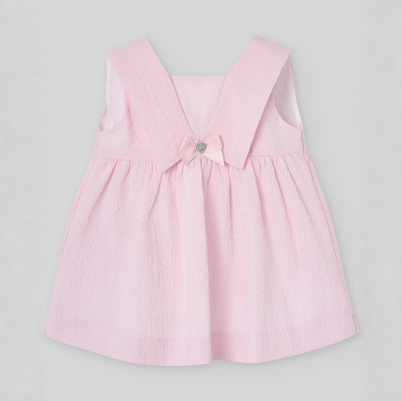 Vestido rosa e tapa fralda da Paz Rodriguez "Candy"