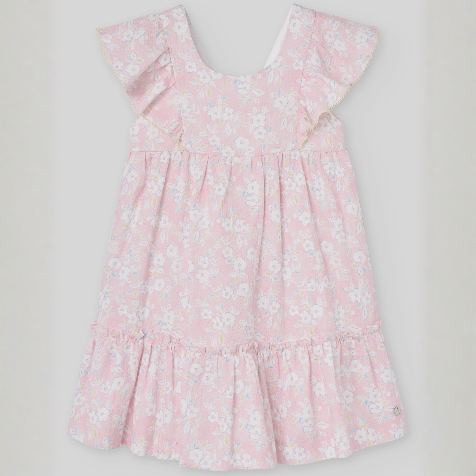 Vestido estampado rosa da Paz Rodriguez "Candy"