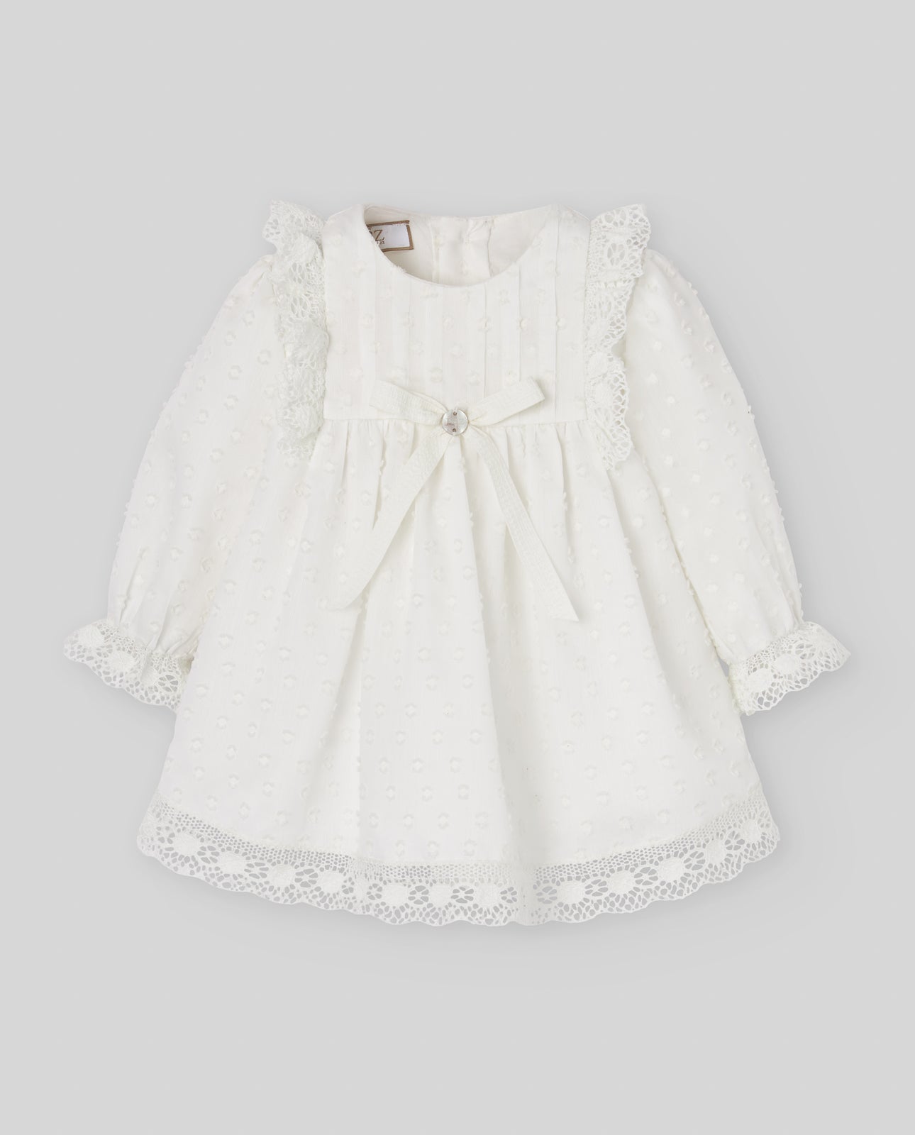 Vestido cerimonia e tapa fraldas da Paz Rodriguez "Paz"