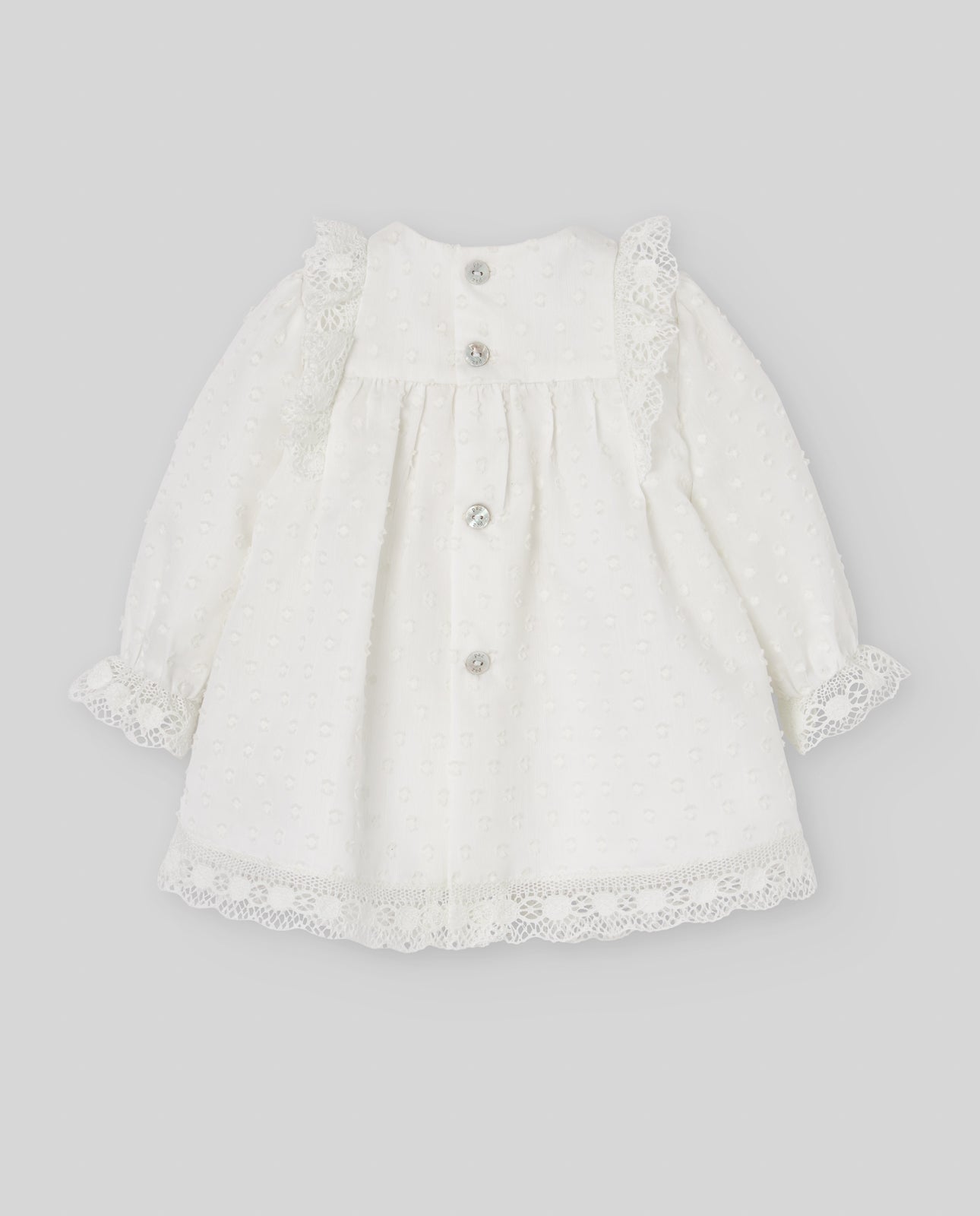 Vestido cerimonia e tapa fraldas da Paz Rodriguez "Paz"