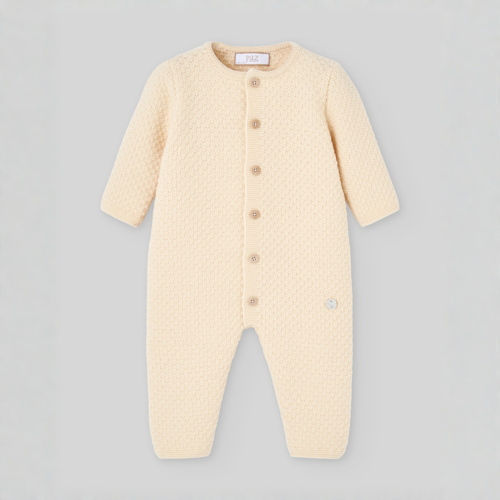 Babygrow para recém-nascido amarelo da Paz Rodriguez "Mel"